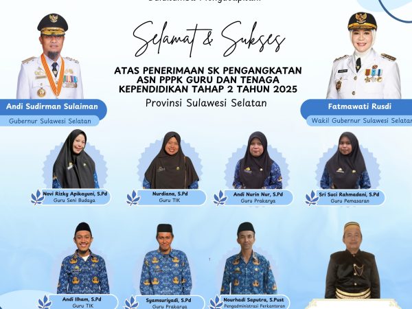 SMAN 3 Bulukumba Sambut Bahagia Pengangkatan ASN PPPK Tahap 2 Tahun 2025: Wujud Penguatan Kualitas Pendidikan di Sulawesi Selatan