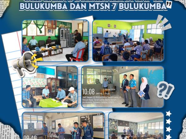 Sosialisasi Panitia SPMB SMAN 3 Bulukumba Bersama MPK OSIS di SMP Negeri 32 Bulukumba dan MTsN 7 Bulukumba